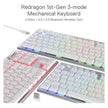 Teclado Gamer Inalámbrico Redragon K621w Rgb Horus Tkl, Red