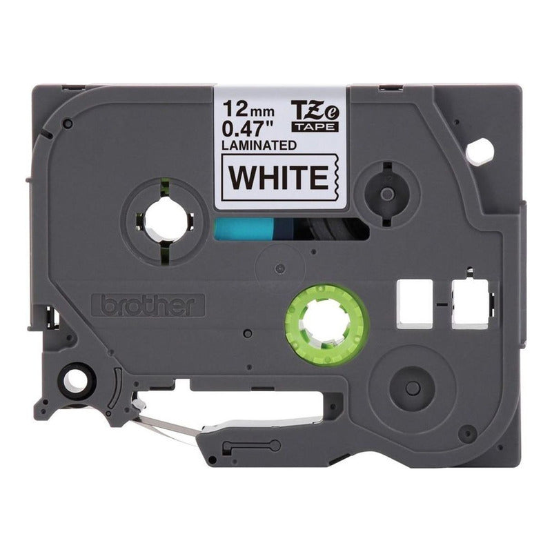 Cinta Laminada Brother Tze-231 Negro Sobre Blanco 12mm X 8mt