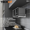 Soporte De Pared Para Horno / Microondas, Techgo Sph1 Gris
