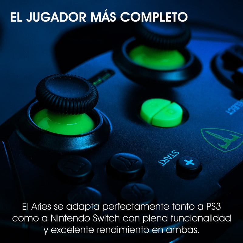 Control Gamepad USB T-Dagger Aries T-TGP500 para PC PS3 Nintendo Switch con Vibración