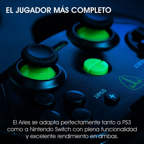 Control Gamepad USB T-Dagger Aries T-TGP500 para PC PS3 Nintendo Switch con Vibración