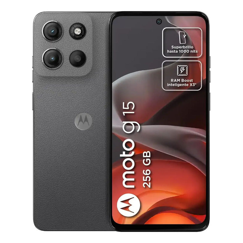 Celular Motorola Moto G15 4g Dual Sim 256gb/4gb 6.7'', Gris