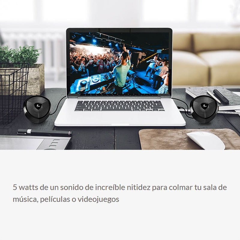 Parlante Xtech Ikonic Xts111 Estéreo Multimedia Usb / 3.5mm