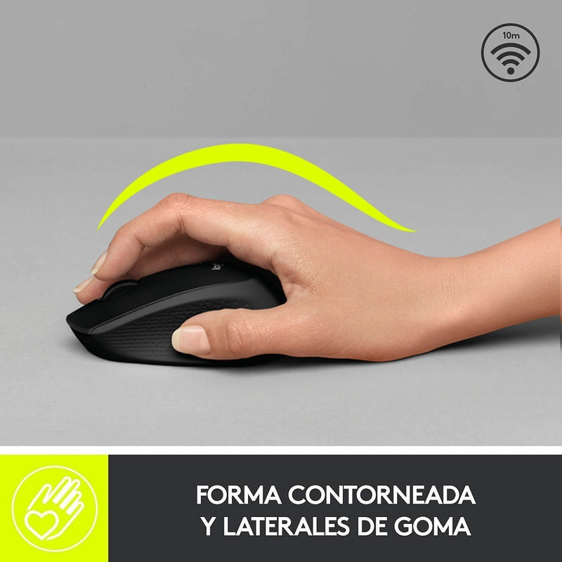 Mouse Inalámbrico Logitech M280 / Diseño Confortable - Negro