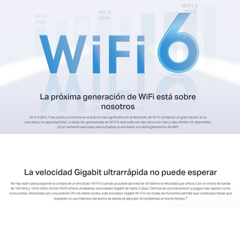 Router Tp Link Archer Ax53 Wi-fi 6 Gigabit Dual Band Ax3000