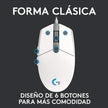 Mouse Gamer Logitech G203 Lightsync Rgb / 8000dpi - Blanco