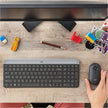 Combo Teclado Y Mouse Inalámbricos Delgados, Logitech Mk470