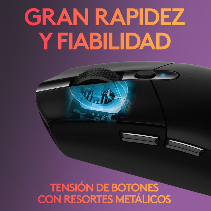 Mouse Gamer Inalámbrico Logitech G305 / 12000dpi - Negro Black