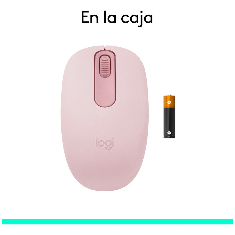 Mouse Bluetooth Inalámbrico Logitech M196, Rosado