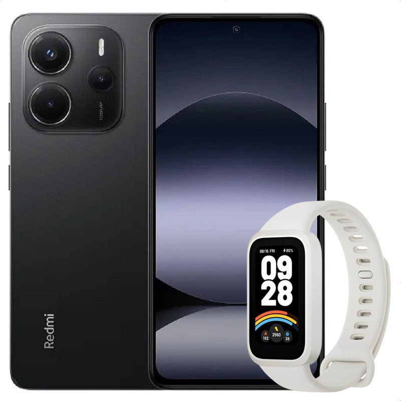 Celular Xiaomi Redmi Note 14 256gb/8gb Blk + Band 9 Active