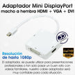 Convertidor 3en1 Thunderbolt Mini Displayport A Hdmi Vga Dvi