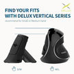 Mouse Vertical Wireless Recargable Delux Mv6 Gc / Ergonómico Negro