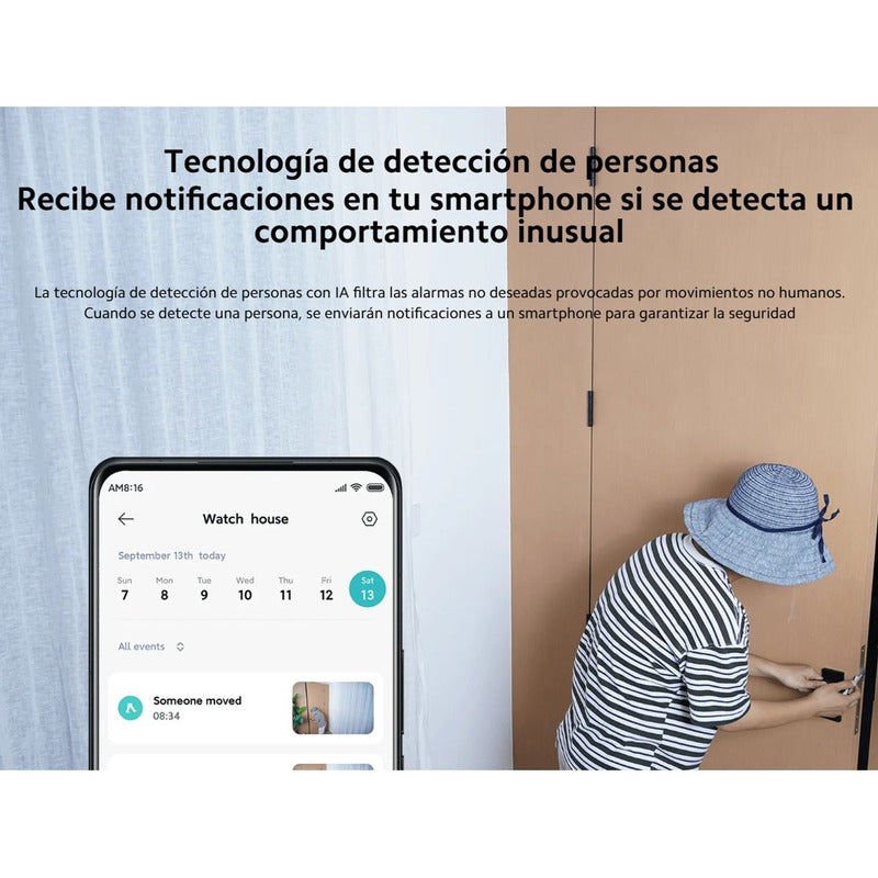 Xiaomi Aw200 Cámara Seguridad Exterior Ip65 1080p Full-color Blanco Vison Nocturna a Color