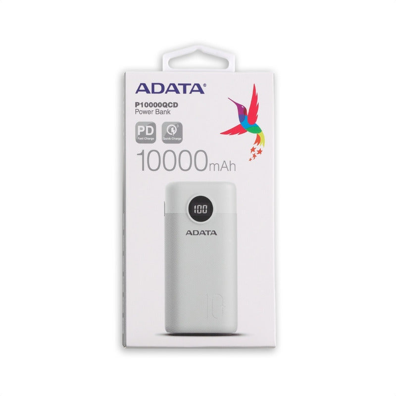 Power Bank 10000mah Multi Carga Rápida Adata P10000qcd Blanc Blanco