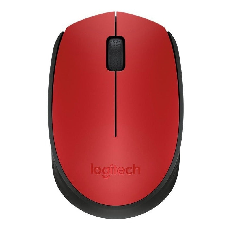 Mouse Inalámbrico Logitech M170, Cómodo Y Portátil - Rojo