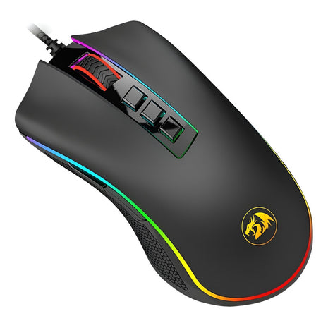 Mouse Gamer Redragon M711 Cobra Chroma, 10k Dpi, 9 Keys, Blk Negro