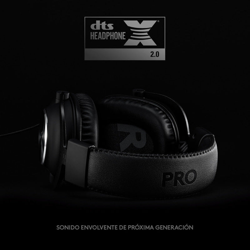 Diadema Gamer Profesional 7.1 Logitech G Pro X / Pc Ps5 Xbox Negro