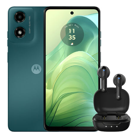 Motorola Moto G04s 128gb/4gb Grn+ Audífonos Genius Hs-m905bt
