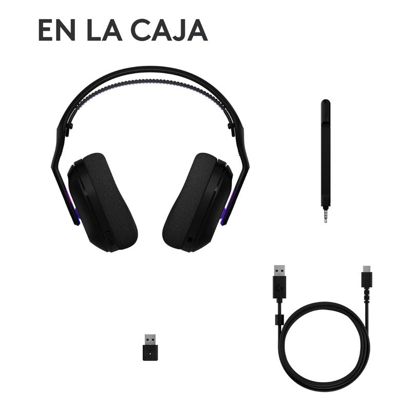 Auriculares Gamer Inalámbricos Logitech G522 Lightspeed, Negro
