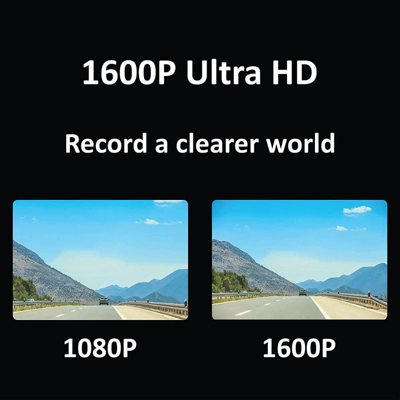 Cámara de Seguridad para Vehículos Hikvision Dashcam AE-DC5013-F6 1600P 2K Wi-Fi G-Sensor ADAS Nocturna