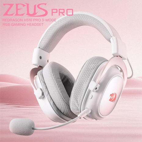 Diadema Gamer Inalámbrica 7.1 Redragon H510w Zeus Pro Rgb