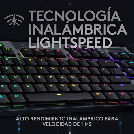 Teclado Gamer Mecánico Inalámbrico Logitech G915 Tkl Carbon