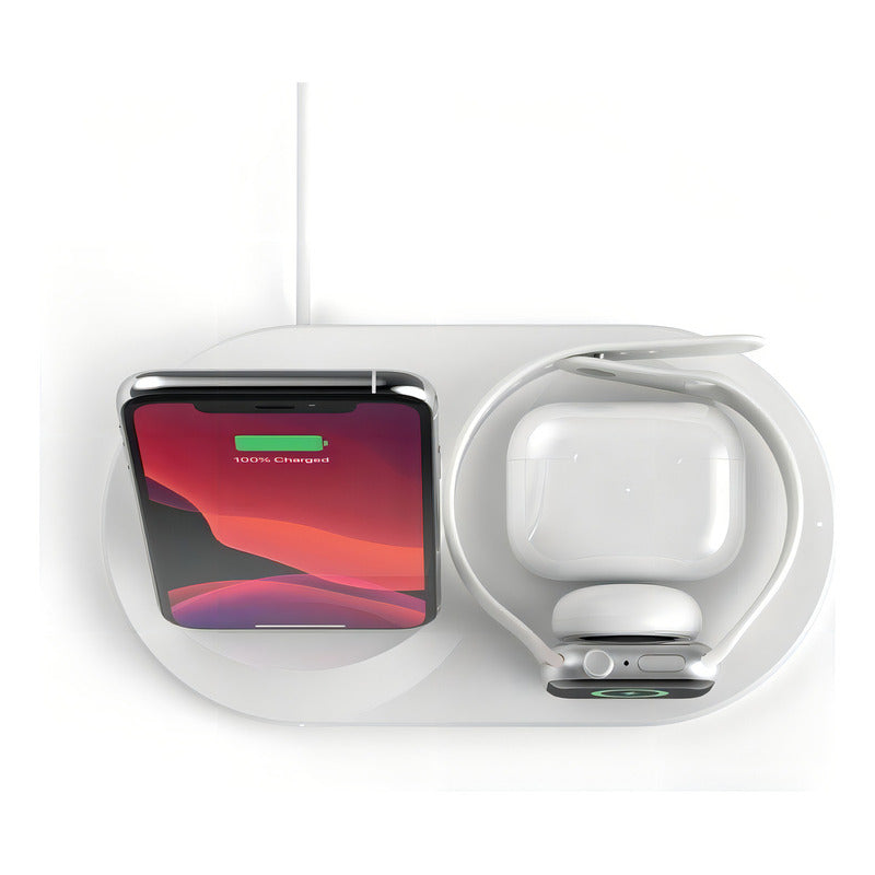 Base De Carga 3 En 1 Wireless Boost Charge Blanco - Belkin