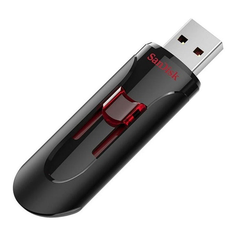 Memoria Usb 3.0 Sandisk Cruzer Glide 64gb, Diseño Retráctil