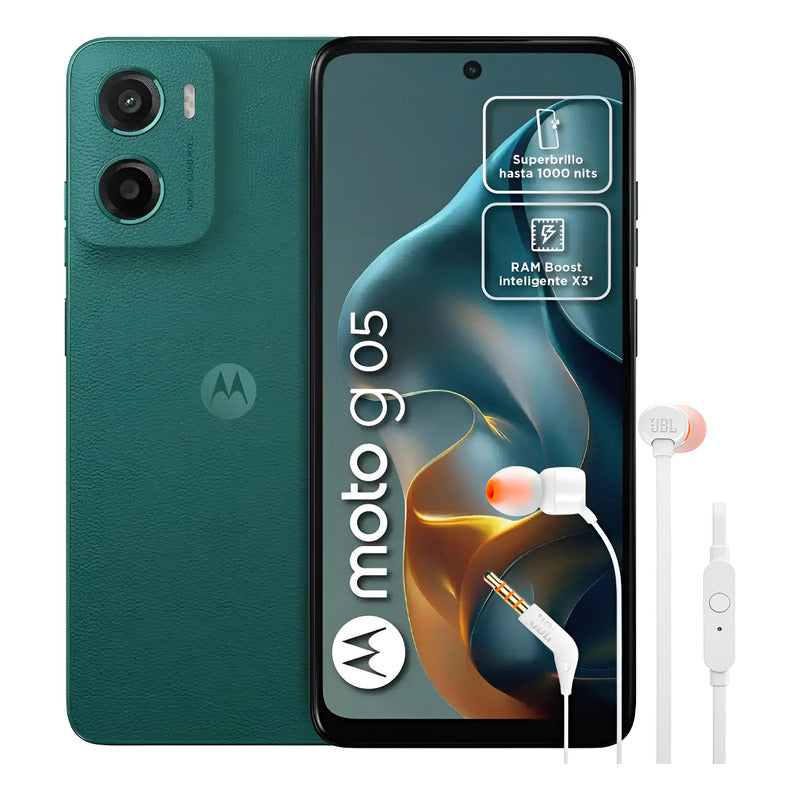 Celular Motorola Moto G05 128gb/4gb Vrd + Audífonos Tune 110