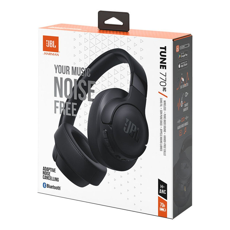 Jbl Tune 770nc, Audífonos Bluetooth Cancelación De Ruido, Bk