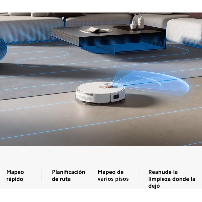 Xiaomi Robot Vacuum S20+, Aspiradora Trapeadora Inteligente Blanco