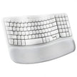 Teclado Ergonómico Inalámbrico Logitech Wave Keys, Blanco