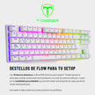 Teclado Gamer Mecánico Tkl T-dagger T-tgk315w Bora Rgb, Red