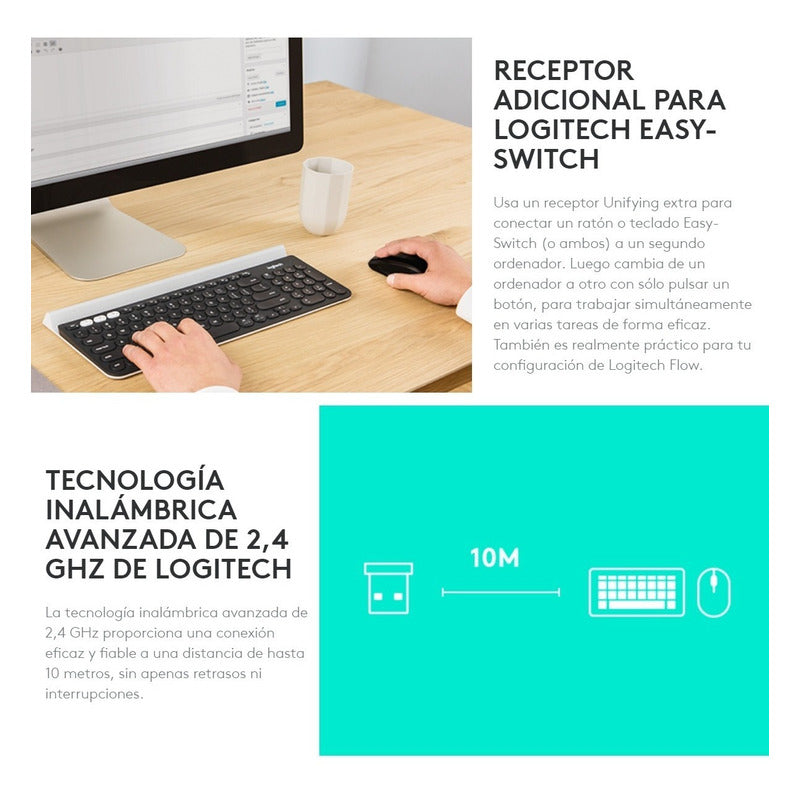 Receptor Usb Logitech Unifying / Mouse Y Teclado Inalámbrico