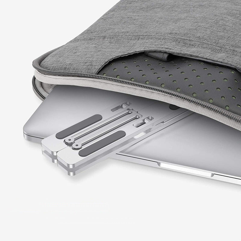 Base Soporte Para Portátil Ergonómica/reclinable, 7 Niveles Plateado