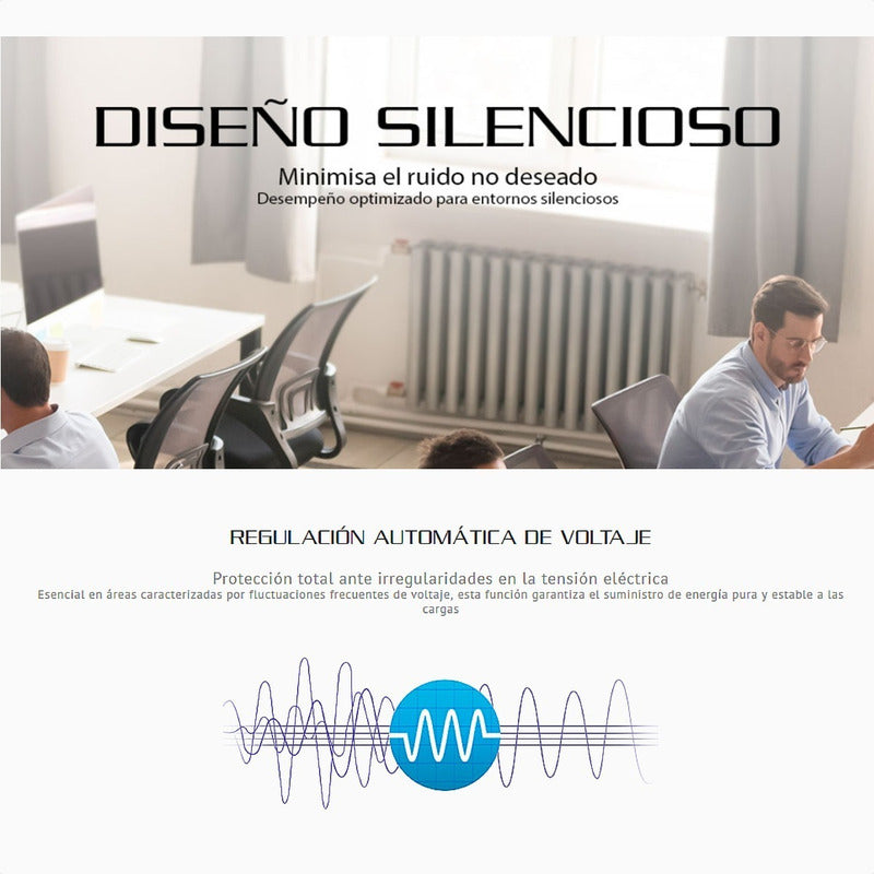 UPS Interactiva Forza BT-1001 de 1000VA/600W con 8 Tomas y Regulador