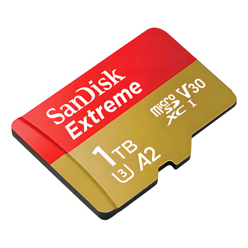 Memoria Micro SD 1TB SanDisk Extreme 190MB/s A2 V30 U3 4K UHD GoPro Drone con Adaptador SD - Original