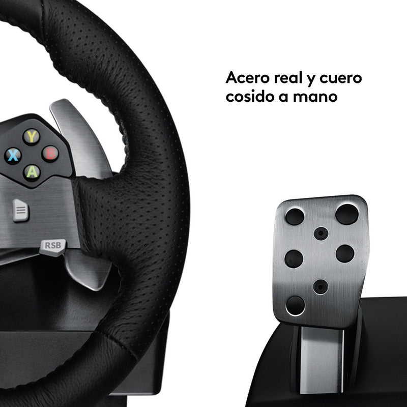 Timón Carreras Logitech G920 Driving Force Pc / Xbox X|s One Negro