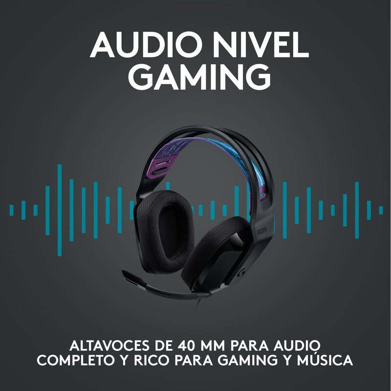 Combo Gamer Teclado Logitech G213 + Mouse G203 + Diadema G335