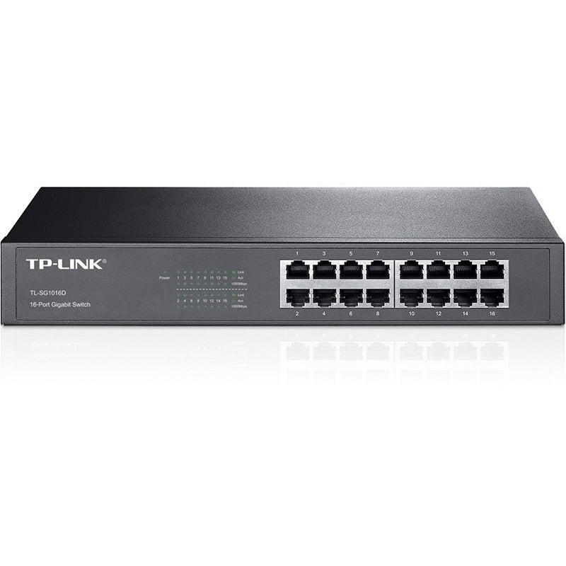 Tp-link, Switch De Escritorio 16 Puertos Gigabit, Tl-sg1016d