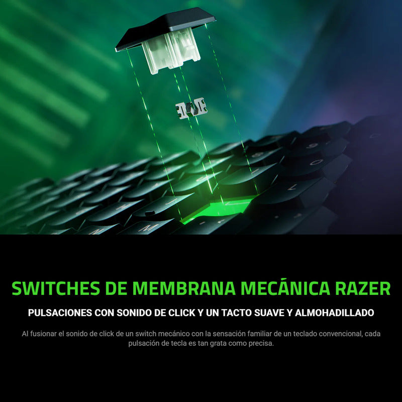 Teclado Gamer Razer Ornata V3, Semi-mecánico Chroma Rgb, Esp