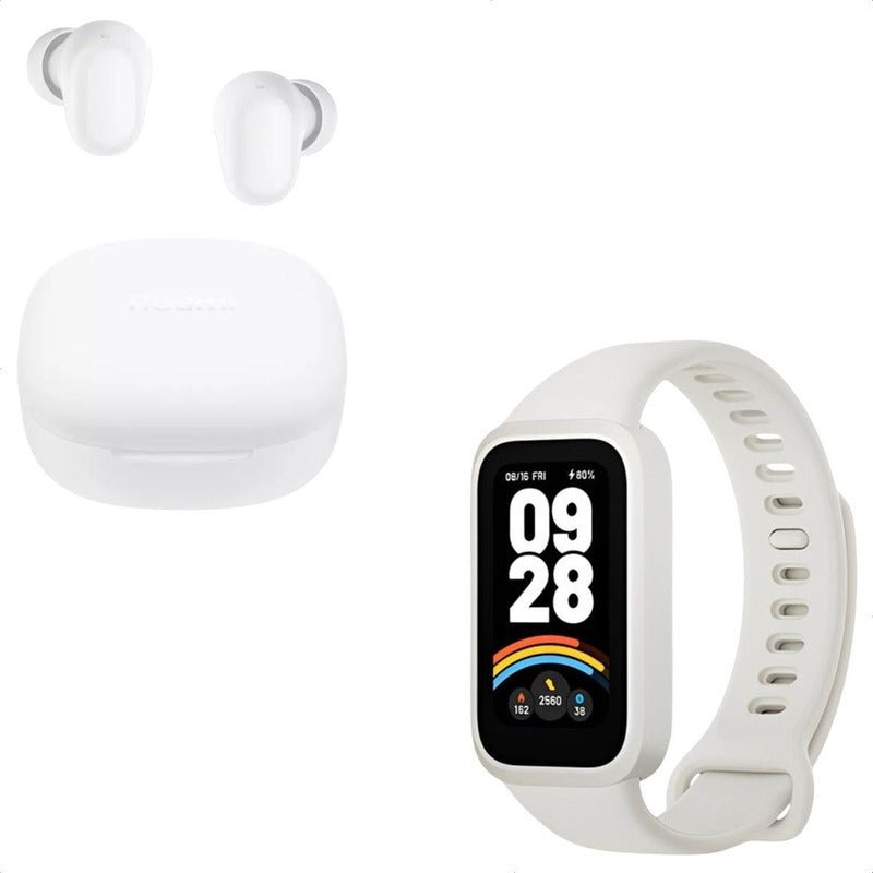 Combo Xiaomi: Pulsera Inteligente Smart Band 9 Active + Buds 6 Play, Negro