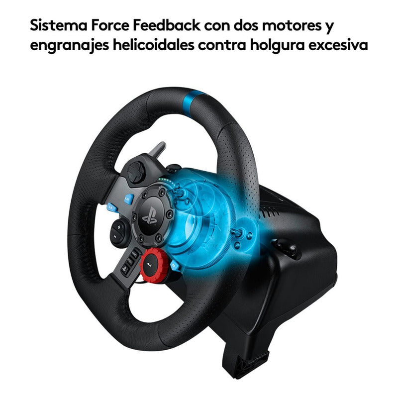 Volante Carreras Logitech G29 Driving Force, Pc / Ps5 | Ps4 Negro
