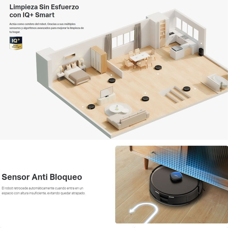 Aspiradora Robot Smart + Estación Tp-link Tapo Rv30 Max Plus, 5300Pa, Navegación LiDAR