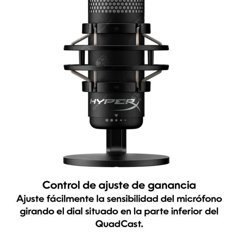 Hyperx Quadcast S, Micrófono Usb Multipatrón Gamer Streaming