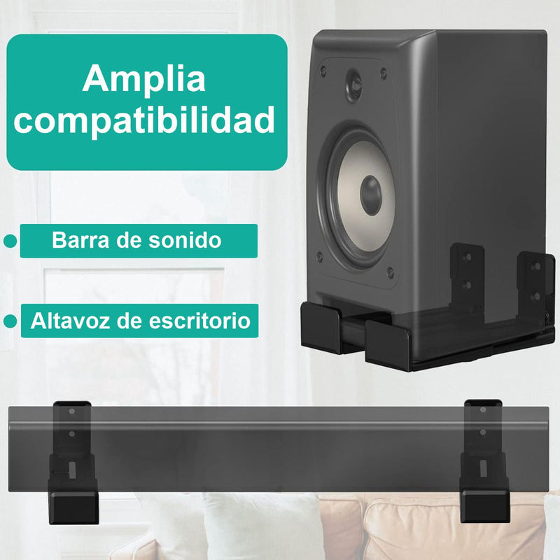 Soportes De Pared Para Barra De Sonido/altavoz, Techgo Sbs-1 Negro