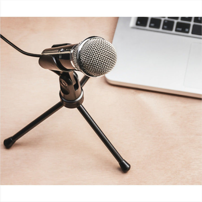 Micrófono Con Trípode Trust Starzz All Round · Plug 3.5mm