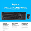 Combo Inalámbrico Logitech Mk270 + Alfombrilla Xl (80x30cm)