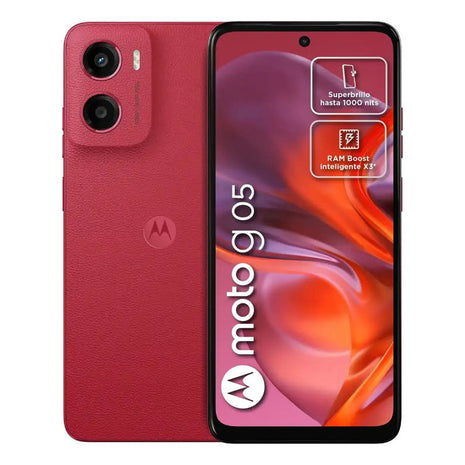 Celular Motorola Moto G05 Dual Sim, 128gb/4gb, 6.7'', Rojo