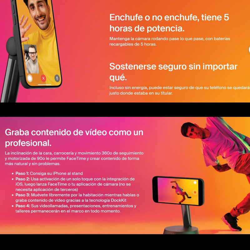 Soporte Pro Seguimiento Automático Belkin + Dockkit Magsafe